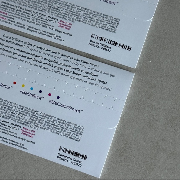 Color Street Nail Strips Bundle Evergreen Queen & Yule Be Delighted Holiday Chic - Picture 4 of 6